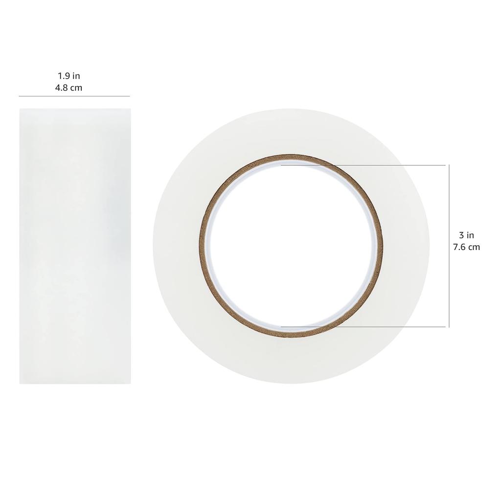 Amazon Basic Packaging OPP 48 мм Ширина x 100 м Упаковка прозрачной ленты, Длинный ролик двойной длины, 6,