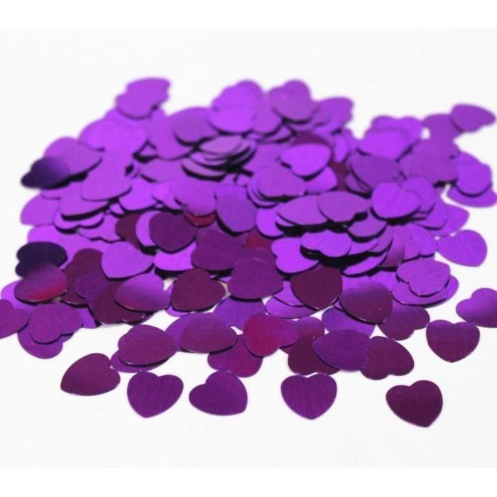 Конфетти в форме сердца — не указано — фиолетовый — 14 г — украшение для вечеринки — свадьба/день рождения