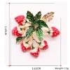 Blucome Модная брошь в форме фруктов, красной клубники, женская одежда, аксессуары, ювелирные изделия золотого цвета, булавка для вечеринки