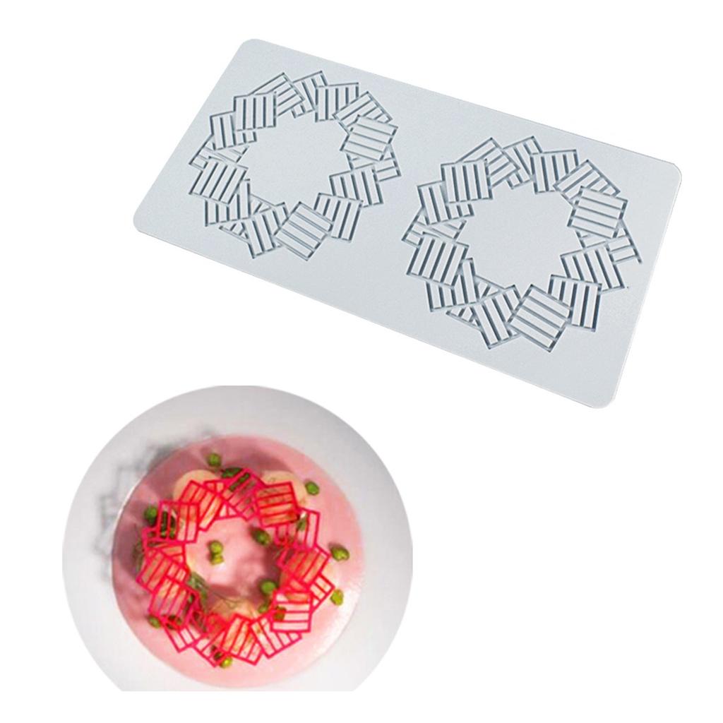 Узор из листьев и веток Кружевной коврик для торта Силиконовые формы для выпечки помадкой Коврик для отпечатков помадкой Товары для украшения торта