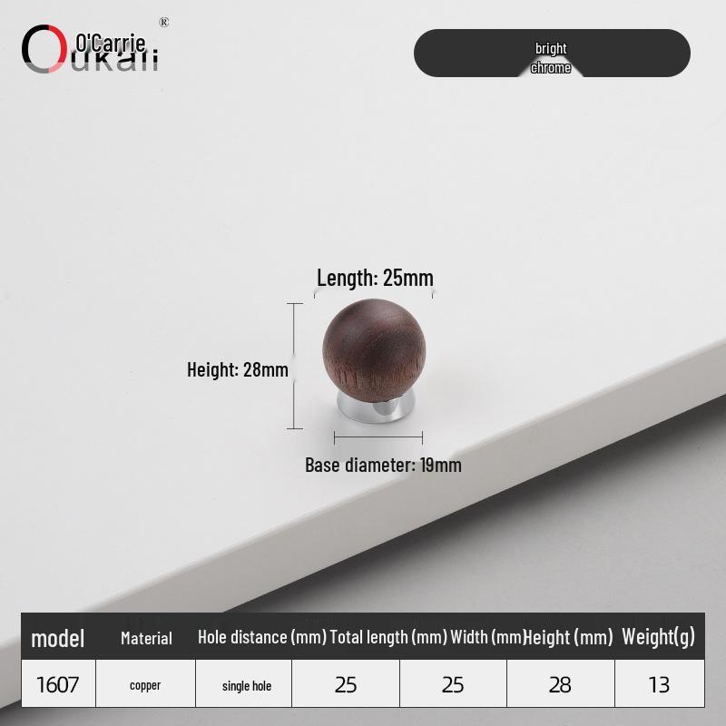 Красочная керамическая ручка для шкафов и ящиков - Круглая, одно отверстие