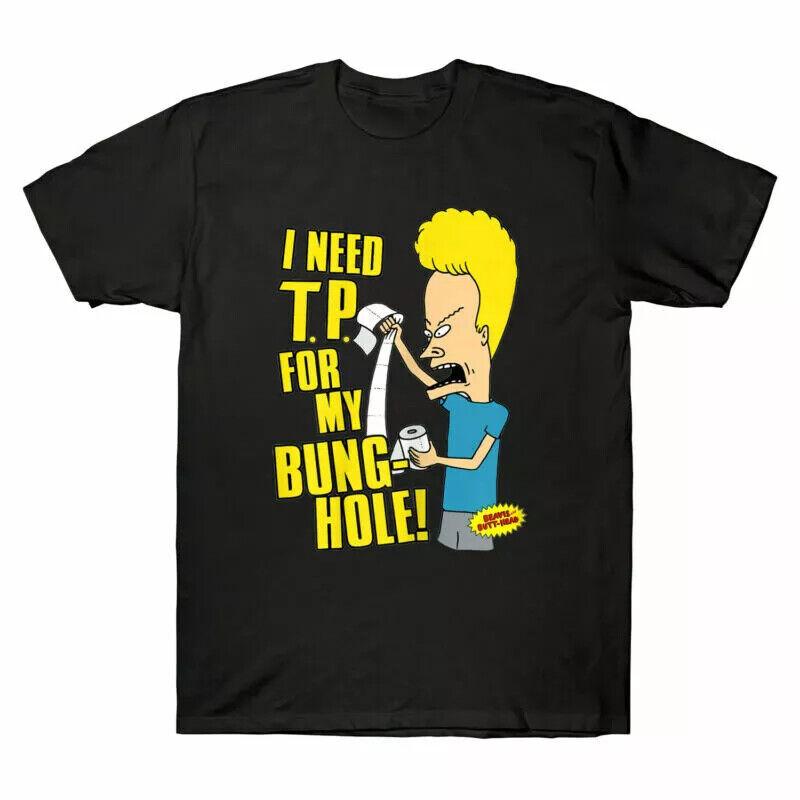 Смешная мужская футболка с принтом Cornholio T.P.. Нужен Bung-Hole Butt-Head Мой Для Футболки Унисекс Футболка