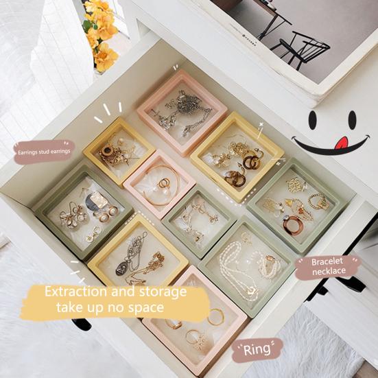 Коробка для хранения сережек, изысканные антиокислительные товары для дома, 3D плавающая фоторамка, шкатулка для ювелирных изделий, подставка для ежедневного использования
