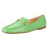 Лоферы Square Toe Sacket Bit Loafers F41605 Зеленый см [Fabiosconi] Женские 24,5