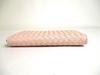 Authentic BOTTEGA VENETA Intrecciato Light Pink Leather Round Zip Wallet Purse #a442  Refurbished
