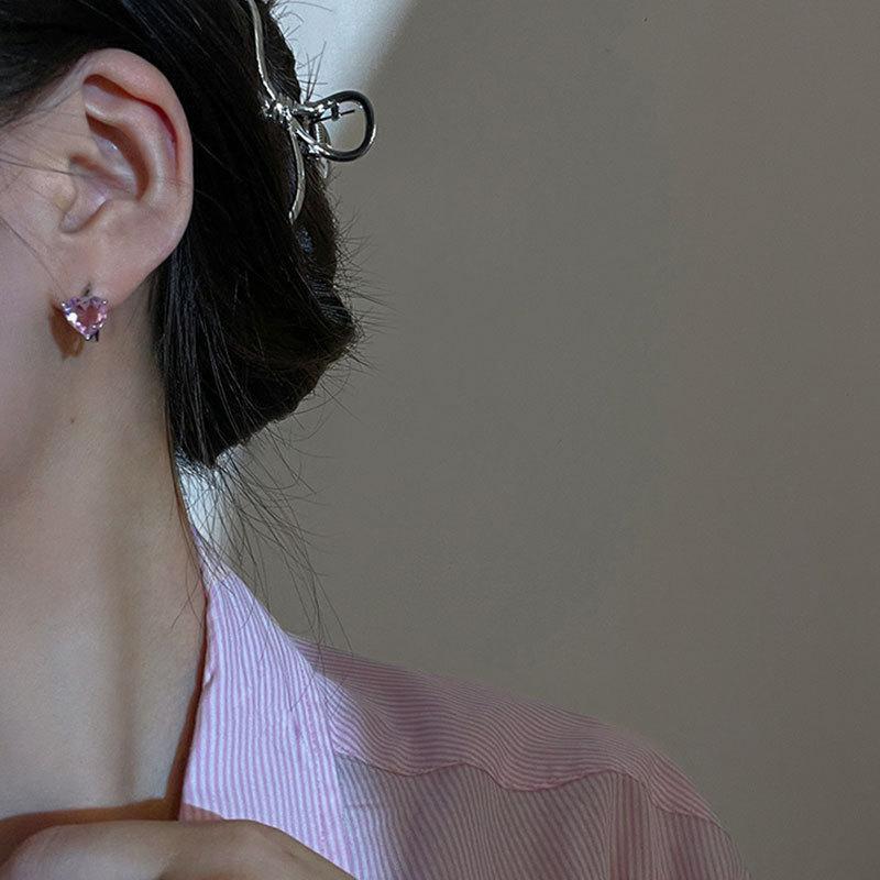Серьги Niche Design Sense High-end Pink Love Серьги для летнего нового тренда