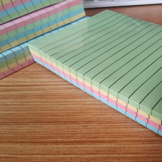 Эстетический липкий блокнот из 6 шт. с линиями для повышения производительности. Широко используемый портативный нейтральный блокнот в стиле бохо.