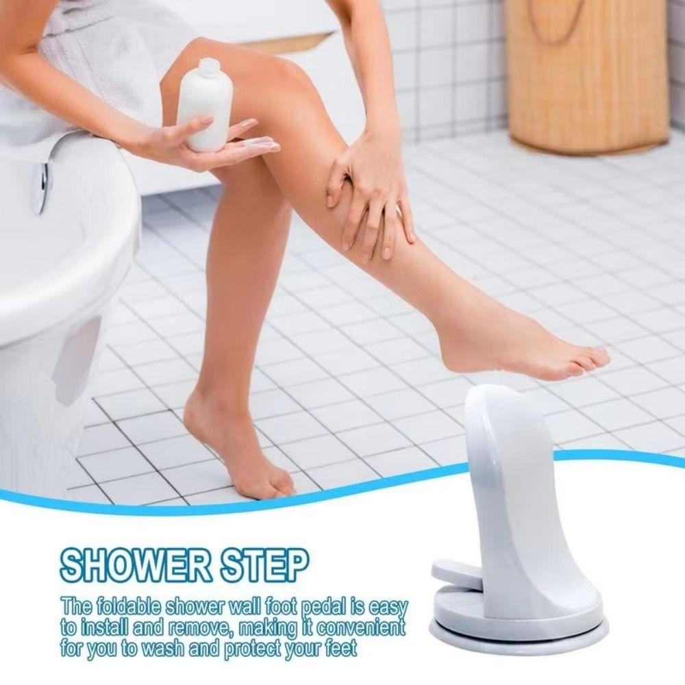 Non Slip Shower Foot Rest Grip Holder Leg Shaving Footrest Portable Shaving Leg Step  Bathroom