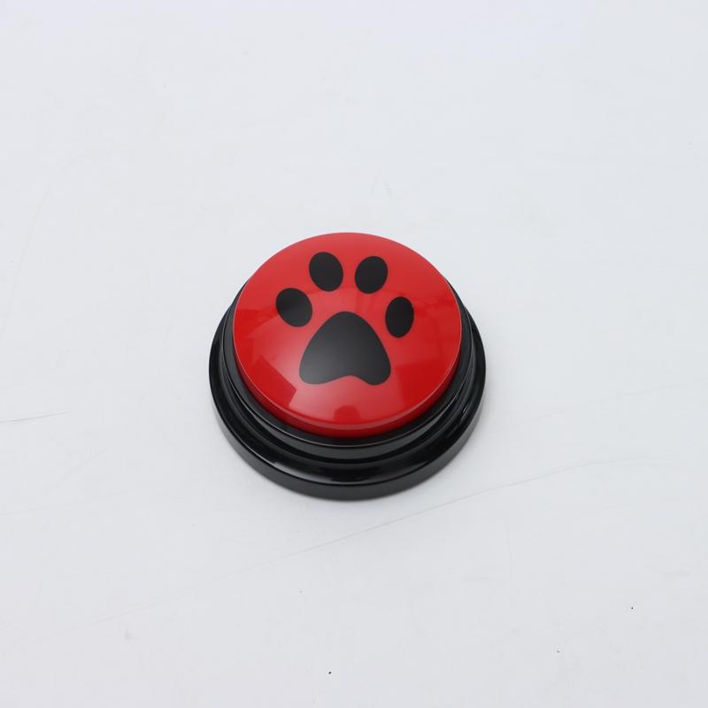 Pet Communication Button Dog Toys Recordable Pet Speaking Training Dog Talking Button Cute Claw Print Pattern Dog Accessories