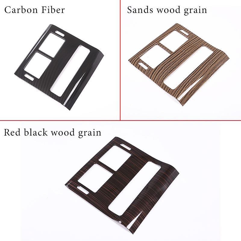 Carbon Fiber Style For Landrover Range Rover Sport 2014-2017 ABS Plastic Rear Row AC Air Outlet Frame Cover Trim Car