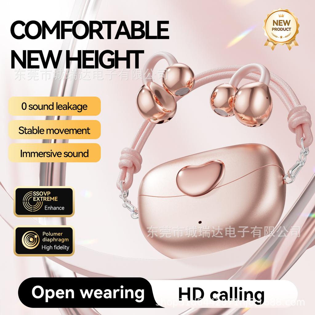 New Product Long Battery Life Cross-Border New Model M106Clip-on OWS Non-in-ear Open Heart Bluetooth Earphones Private Model