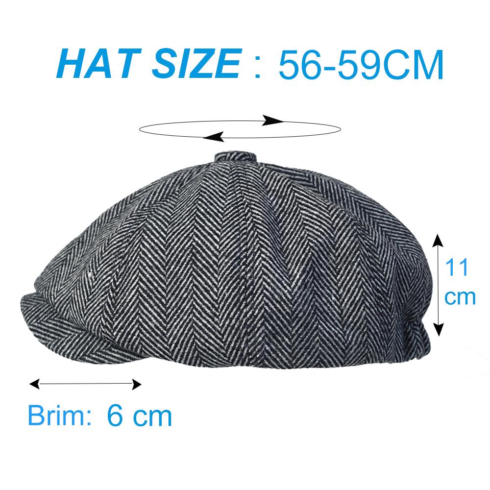 Кепка Peaky Blinders, мужская кепка Newsboy, винтажная восьмиугольная кепка с елочкой, женские береты, плоская шляпа Gatsby, британские шляпы художников, мягкие