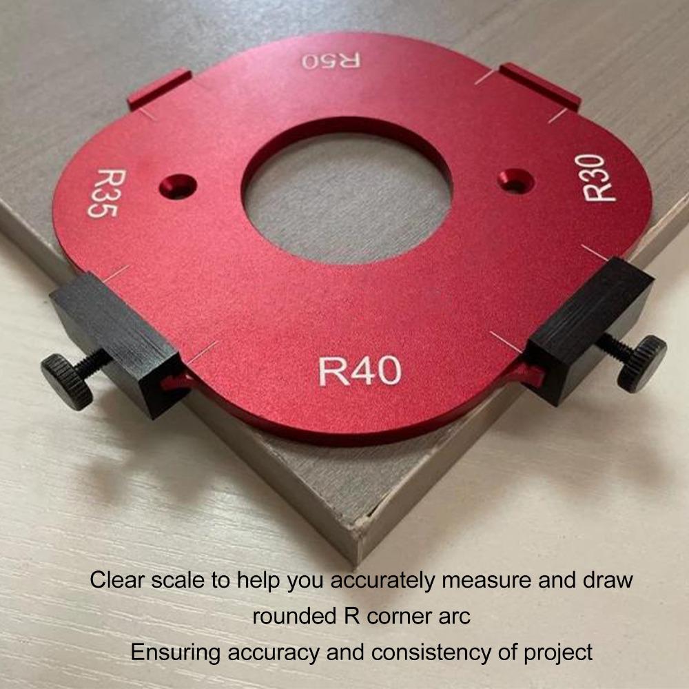 4 in 1 Router Template Accurate Measure Positioning Jig Corner Radius Template Woodworking