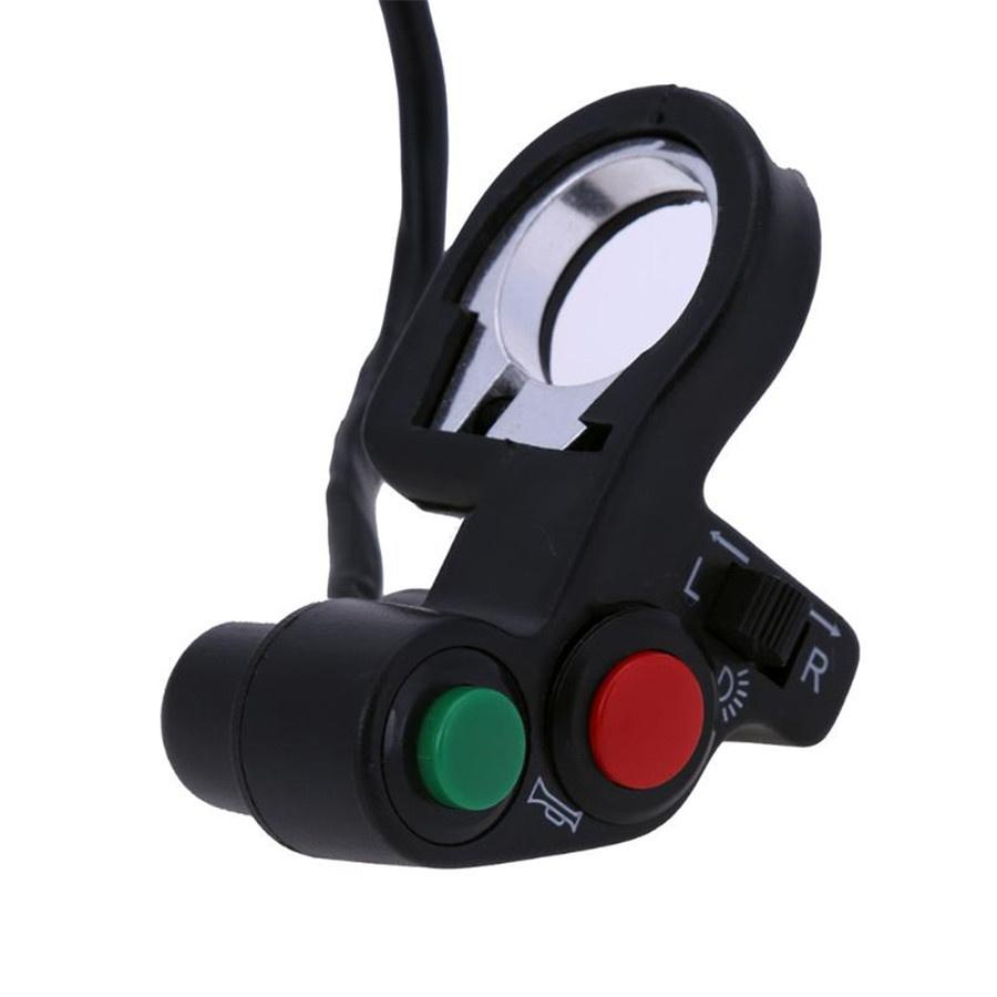 7/8" Motorcycle For ATV Bike Handlebar Horn Turn Signal On/Off Light 3 In 1
