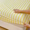 Stripe Style Fitted Sheet Pure Cotton Bed Cover Home Bedsheets Adults Kids Mattress Protector Sabanas Para Cama (No Pillowcase)