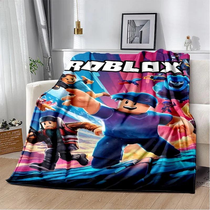 2025 New Style R-Robloxs Cartoon Game Soft Blankets,Keep Warm Throw Blanket Comfortable Blanket for Beds Sofa Home Bedroom