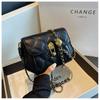 Mini Lock Chain Crossbody Bag For Women New Versatile Minimally Stylish One Shoulder Bag Girls' Mobile Phone Small Square Bag