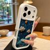 Phone Case: 2D flat, fits iPhone 18, 17, 16, 15, 14, 13, 12Pro protective case, felt starry sky, perfect Christmas and Halloween holiday gift