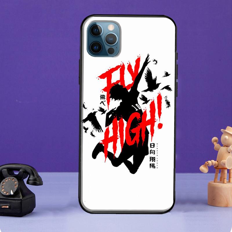 Чехол аниме Haikyuu для iPhone 13 11 14 Pro Max 12 mini полное покрытие для iPhone XR XS Max X 7 8 Plus SE 2020