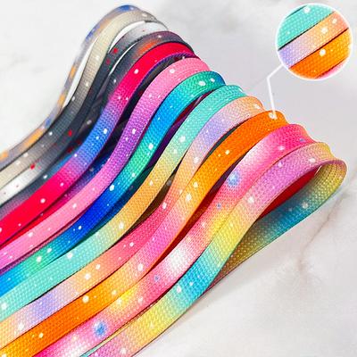 Цветные шнурки, шнурки с узором «тай-дай», спортивная обувь для мужчин и женщин, повседневная обувь