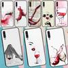 Кейс-арт для бокала красного вина для Samsung Galaxy A56 A16 A15 A22 A52 A32 A54 A14 A26 A36 A55 A35 A05 A06 A53 A33 A13