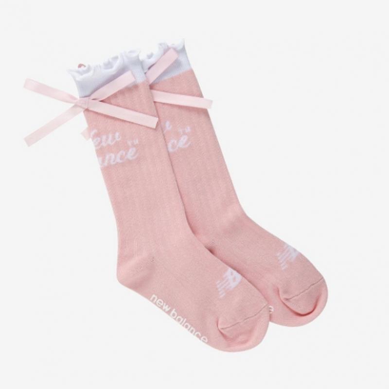 New Balance Kids Girls Ribbon Knee Socks B1 Nk8efs107g 10 25