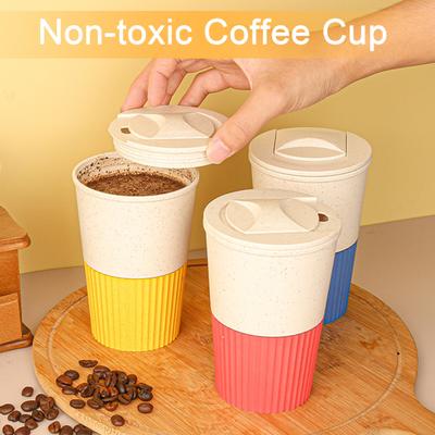 Пищевой материал, устойчивый к высоким температурам, толстый, герметичный, с защитой от трещин, дорожная кружка с крышкой, многоразовая