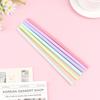 6Pcs Reusable Food Grade Silicone Straws Straight Bent Multicolor Drinking Straw For Children'S Party Bar Accessories