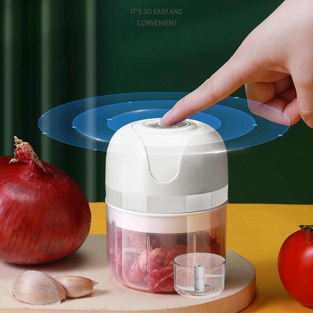 Electric Garlic Chopper Herbs Fruits Masher Food Blender Nuts Meat Processor