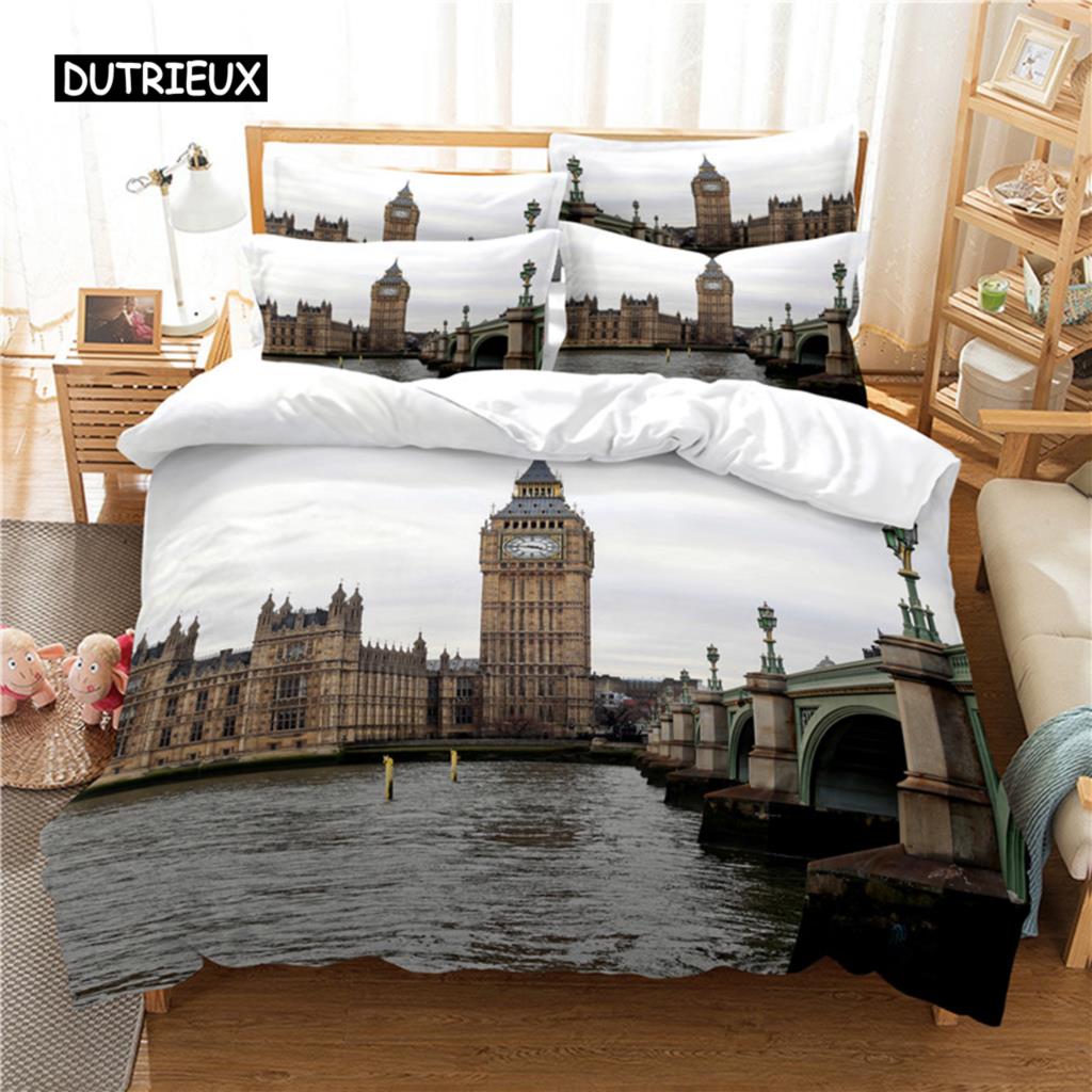 Комплект постельного белья Beach Coconut Tree, комплект пододеяльников, постельное белье с 3D-принтом, комплект постельного белья размера Queen, модный дизайн