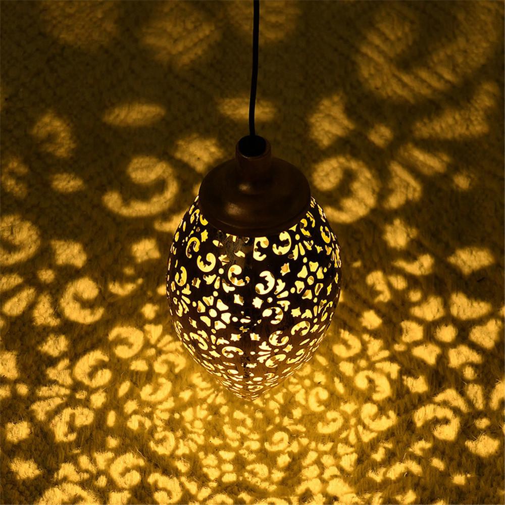 Water Drop-Shaped Outdoor Solar Projection Light – Waterproof & Hollowed-Out for Garden, Patio, Stair, Fence, Street, Landscape