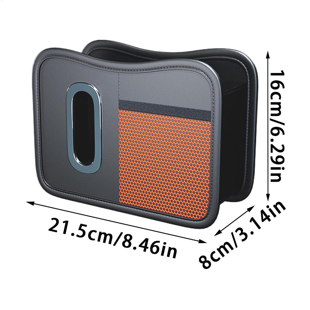Car Door Organizer Side Door Pocket Storage Boxes Space Saving Leather Automotive Interior Organization Box for Sedan Truck RV