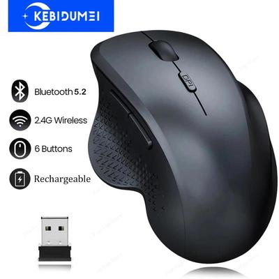 Беспроводная мышь Перезаряжаемая Bluetooth-мышь 1600 DPI Бесшумные мыши 2.4G USB Игровой ресивер для Macbook PC Ноутбук Аксессуары