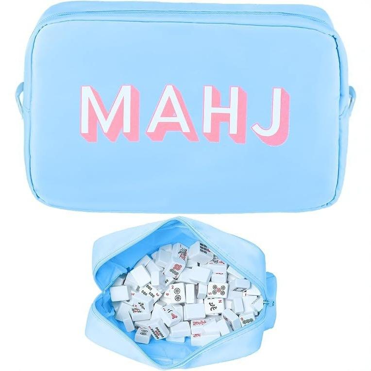 Hot-selling multi-colored, large-capacity mahjong storage bag, handheld, portable, and stylish cosmetic bag