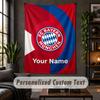 Personalized Wall Tapestry,Bayern Munich Custom Text, Soft Fabric Wall Art For Indoor Decoration