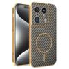 Чехол с гальваническим покрытием и текстурой волокна, магнитный, для Motorola Moto Edge 60 50 40 Pro Neo Fusion Ultra 2023 G85 G86 G75 G56, чехол для Magsafe