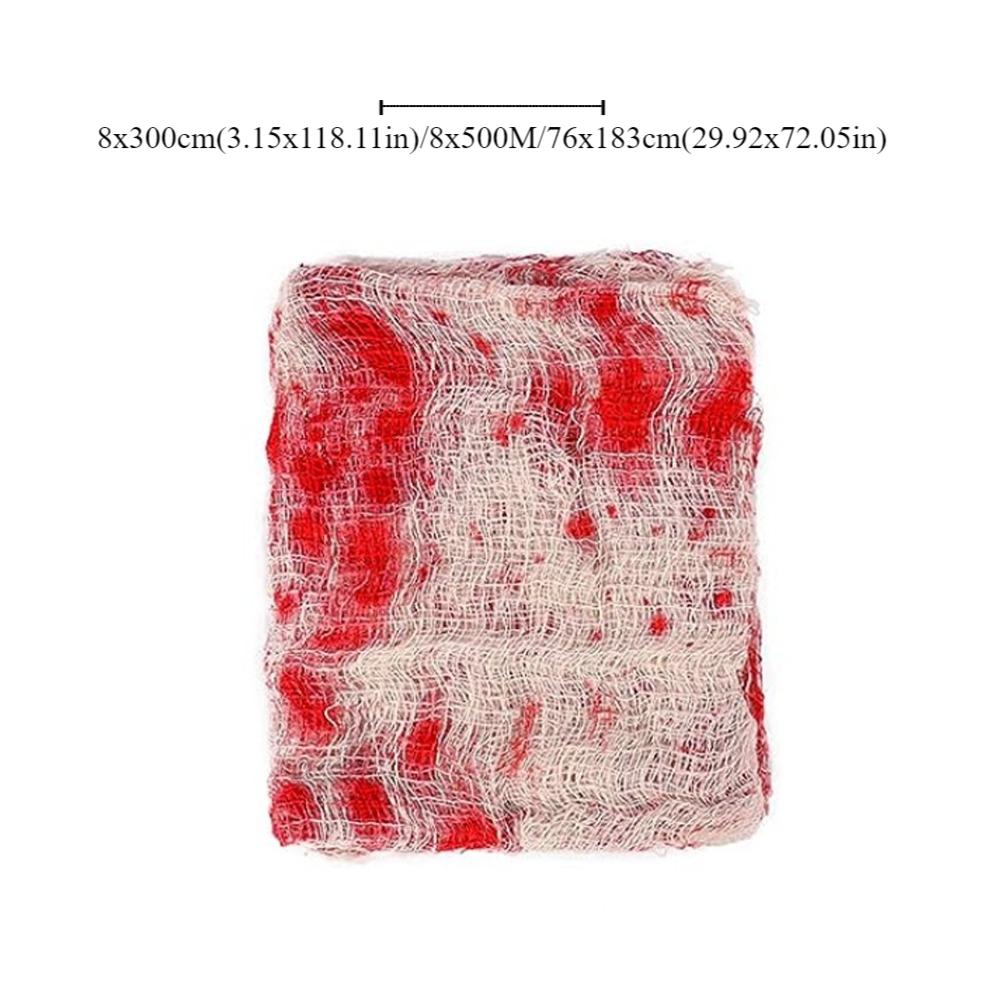 House Warning Halloween Gauze DIY Bar Ghost House Gauze Scary Ragged Cloth Layout