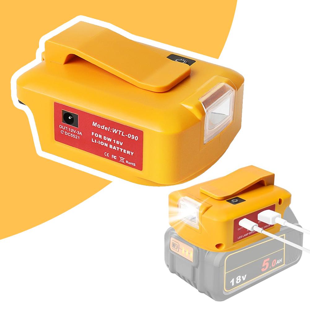 Для инструментов DEWALT Power Bank Адаптер питания Освещение для улицы Показать как на картинке Гарантия совместимости Энергоэффективность