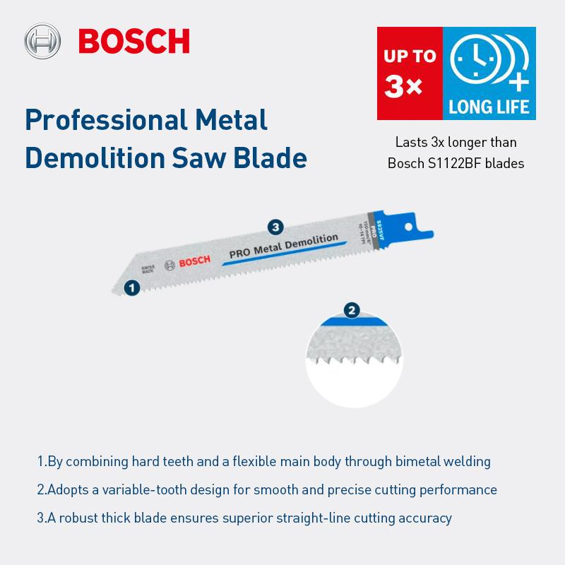 Bosch Saw Blades Pro Metal Demolition Reciprocating Saw Blades