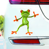 DS43#14x15cm Funny 3D Cartoon Frog Car Stickers Waterproof Vinyl Decal For Truck Motorcycle Scooter Decals Auto Accessories