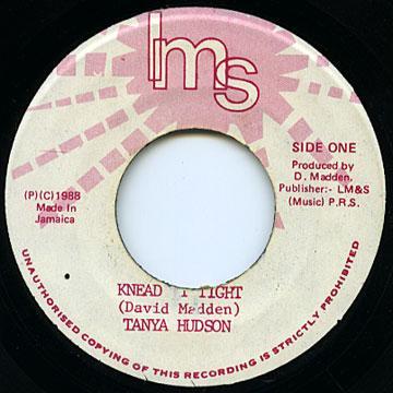 7inch Record TANYA HUDSON Knead It Tight NONE LMS 1988 Jamaica Reggae Ska Dub Used
