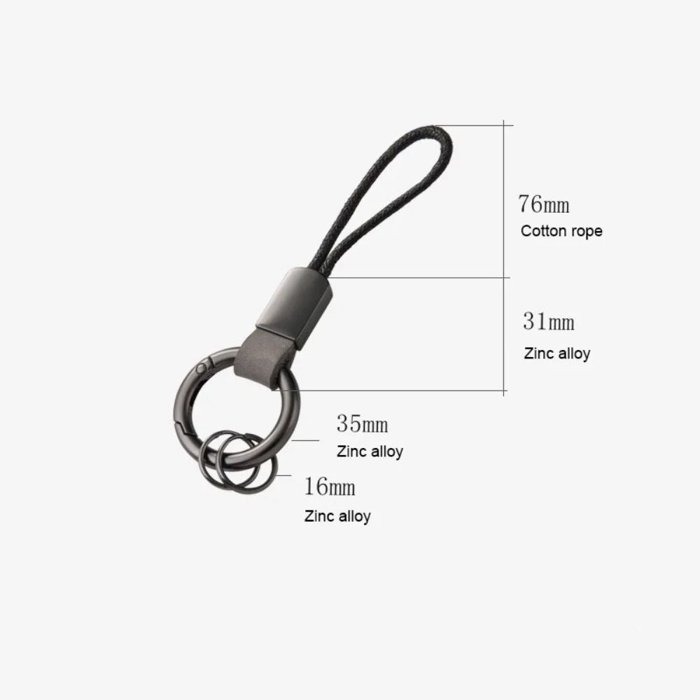 Multifunctional Leather Waist Hanging Key Chain Zinc Zinc Alloy Car Trinket Keyring Men Birthday