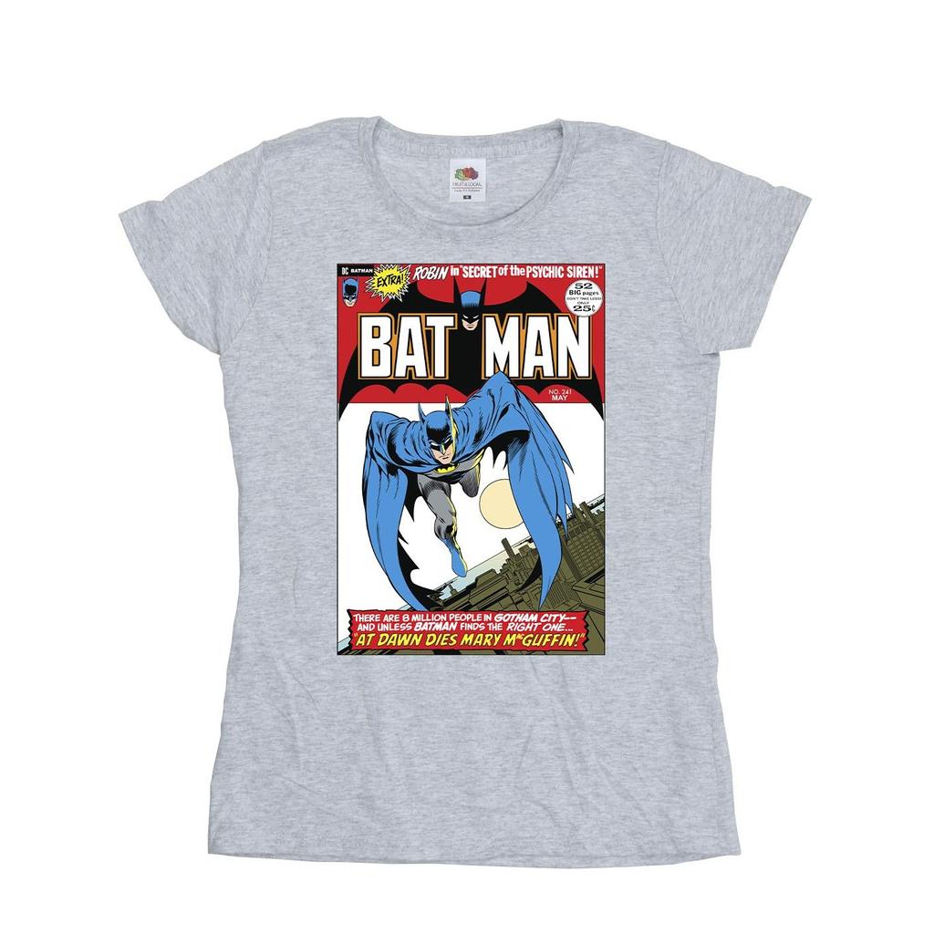 DC Comics Womens/Ladies Running Batman Cover Cotton T-Shirt