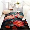 1PC Elegant Flamingo Print Carpet for Living Room Bedroom Sofa Doormat Home Decor Area Rugged Non-slip Floor Mat Large Size