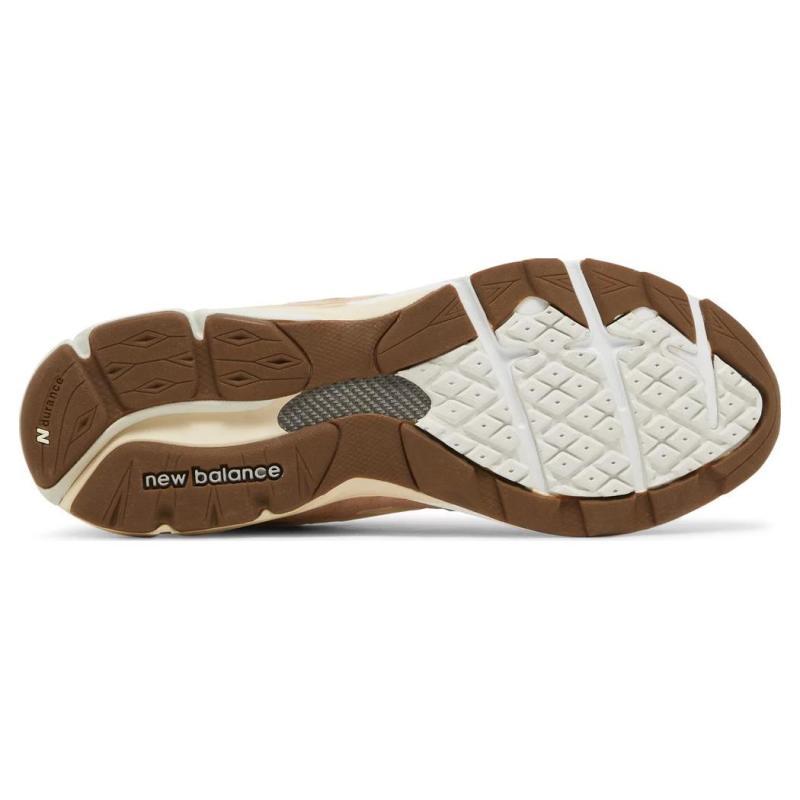 New Balance 990v3 Сделано в США Размер? Эксклюзивные кроссовки кремового цвета с оранжевыми вставками M990SZ3