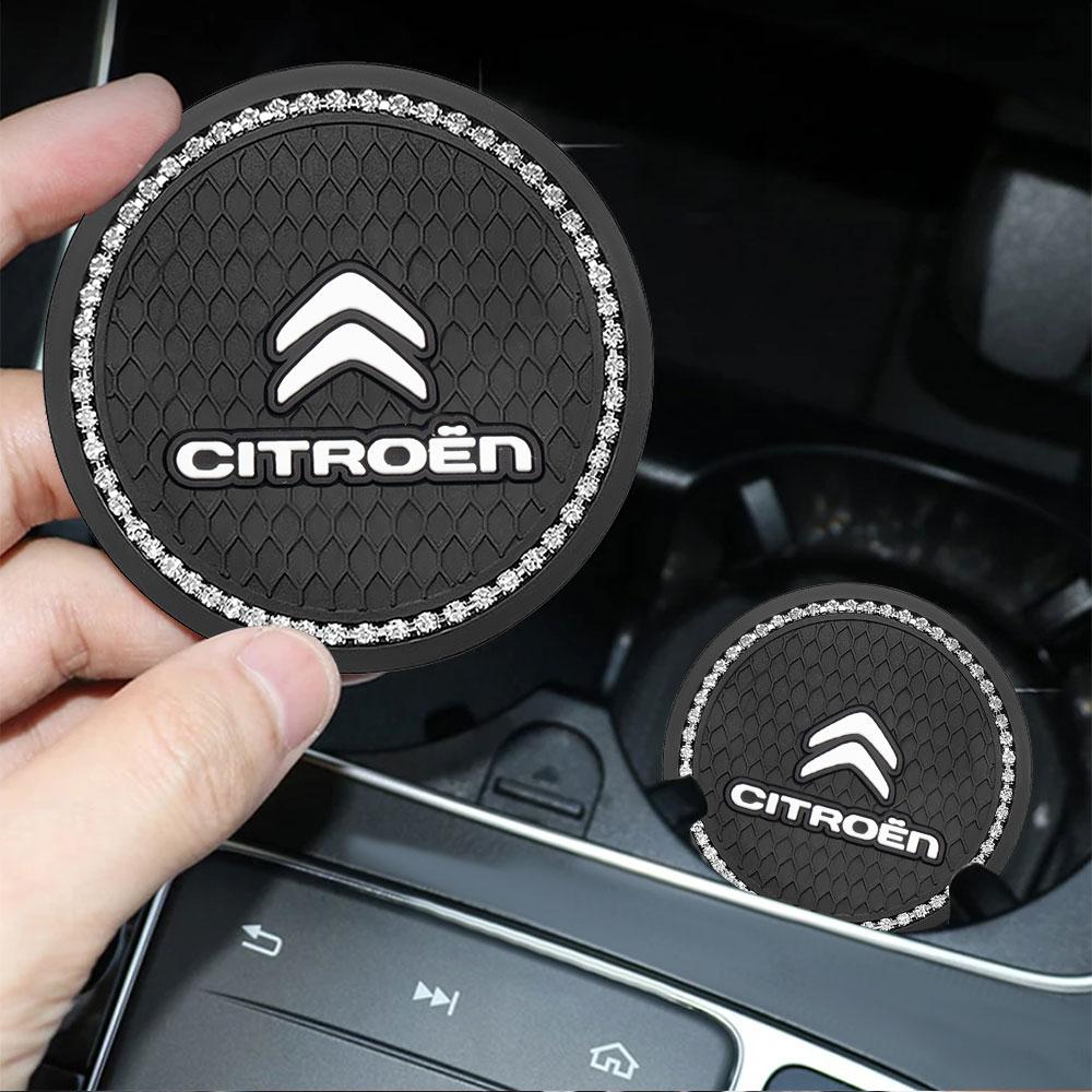 Valve Core Car Coaster Water Cup Non-Slip Silica Gel Pad Car Accessorie For Citroen C4 Berlingo C3 Aircross C5 Aircross C-ELYSEE xkdf64
