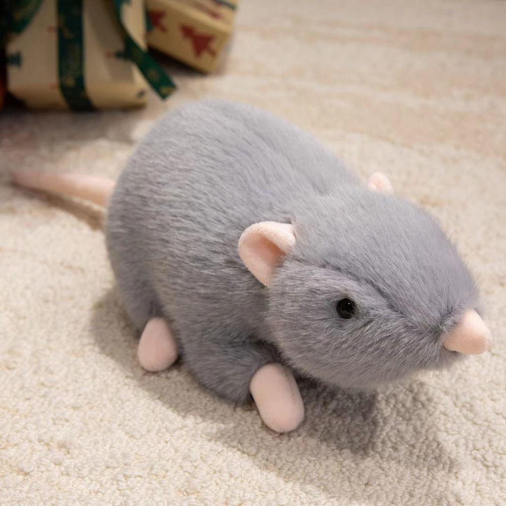 Mascot Peluche Mouse Plushie Doll Sleep Pillow Stuffed Rat Cartoon Simulation Mouse Plush  Kids Toy