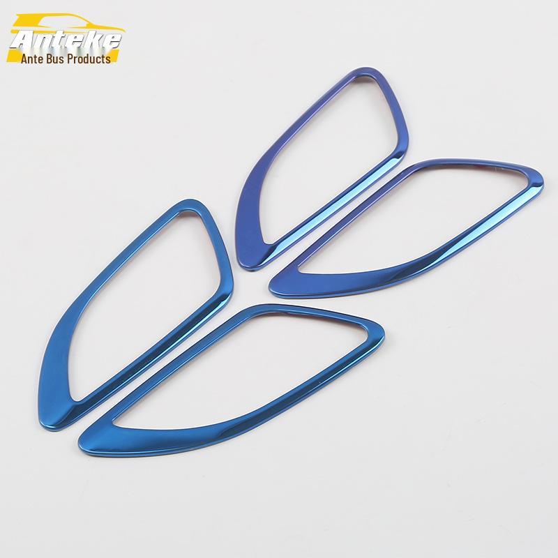 Compatible with 18 IX35 Models: Interior Door Handle Decorative Frame & Armrest Sequin Stickers.