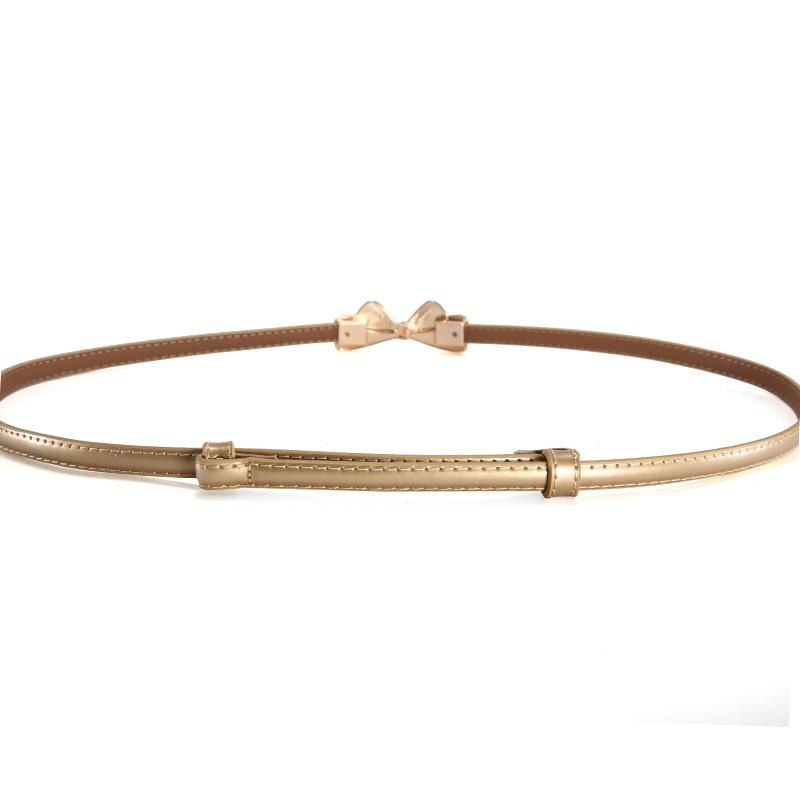 Женский модный черный лаковый ремень с бантом - Универсальный аксессуар для подчеркивания талии из натуральной кожи