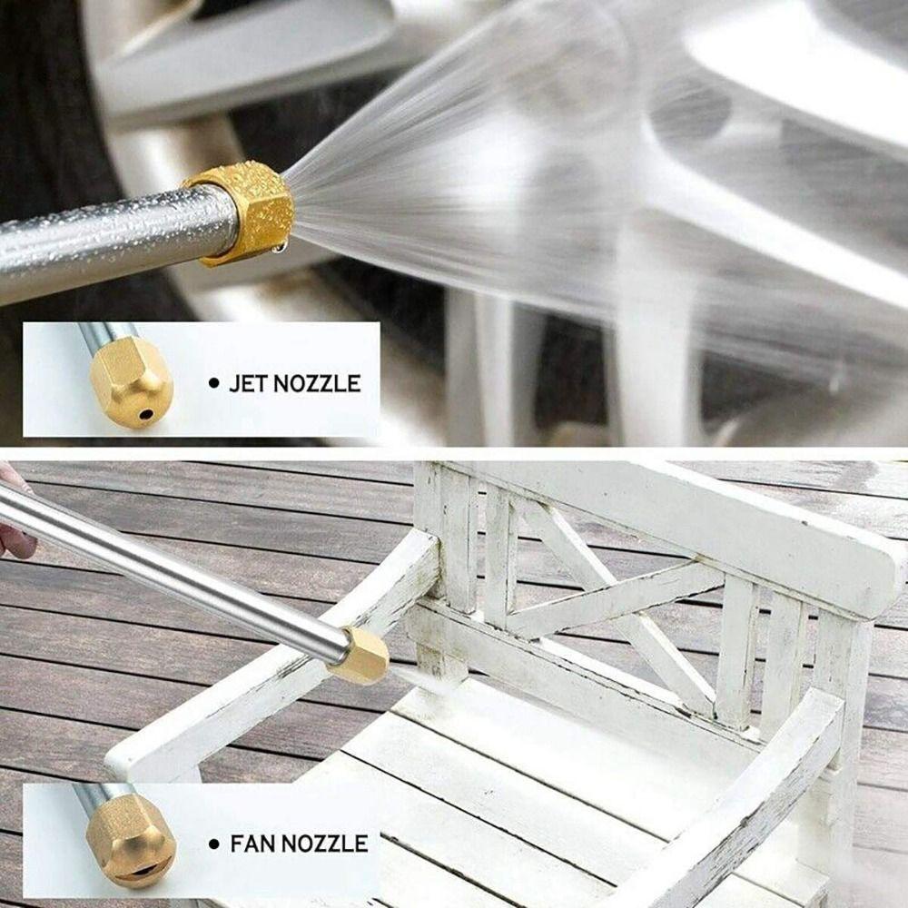 Easily Removes Stains Jet Nozzle Pressure Washer Hose Nozzle Car Cleaning Tool